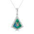 0.97ct Opal Pendant with 0.25tct Diamonds set in 14K White Gold
