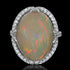 12.28ct Opal Ring with 0.67tct Diamonds set in 14K White Gold