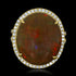 13.49ct Opal Ring with 0.45tct Diamonds set in 14K Yellow Gold