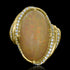 11.82ct Opal Ring with 0.46tct Diamonds set in 14K Yellow Gold