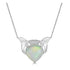 7.60ct Opal Pendant with 0.10tct diamonds set in 14K white gold