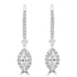 0.62tct Diamond Earring with 0.5tct Diamonds set in 950 Platinum