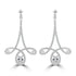 0.62tct Diamond Earring with 0.92tct Diamonds set in 18K White Gold