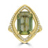 6.47ct  Tourmaline Rings with 0.37tct Diamond set in 18K Yellow Gold