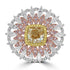 2.03ct Diamond Rings with 2tct Diamond set in 18K Rose Gold & Two Tone Gold