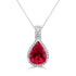 2.73ct Tourmaline Pendant with 0.16tct Diamonds set in 14K White Gold