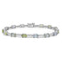 7.54tct Tanzanite Bracelets with 0.54tct Diamond set in 14K White Gold