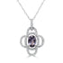 0.78ct Spinel Pendant with 0.33tct Diamonds set in 14K White Gold