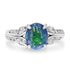 1.69ct Opal Ring with 0.41tct Diamonds set in Platinum