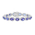 18.19tct Tanzanite Bracelet with 2.61tct Diamonds set in 14K White Gold