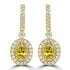 4.61ct Sphene Earring with 1.33ct Diamonds set in 14K Yellow Gold