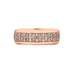 Three Row Channel Set 1.23Tct Pink Diamond Band In 14Kt Rose Gold