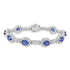13.24tct Tanzanite Bracelet with 5.6tct Diamonds set in 14K White Gold