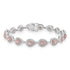 1.11tct Pink Diamond Bracelet with 3.18tct Diamonds set in 14K Two Tone Gold