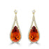 13.29tct Citrine Earrings with 1.11tct Diamond set in 18K Yellow Gold