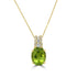 2.55ct Paraiba Tourmaline Pendants with 0.14tct Diamond set in 18K Yellow Gold