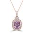 2.78ct Diaspore Pendants with 0.46tct Diamond set in 18K Rose Gold