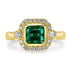 1.83ct Tourmaline Ring with 0.28tct Diamonds set in 14K Yellow Gold