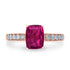 1.47ct Rubellite Ring with 0.24tct Diamonds set in 14K Rose Gold