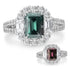 2.12ct Alexandrite Ring with 1.35tct Diamonds set in 18K White Gold