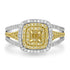 0.23ct  Diamond Rings with 0.69tct Diamond set in 14K Two Tone Gold
