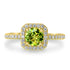 0.99ct Sphene Ring with 0.3tct Diamonds set in 14K Yellow Gold