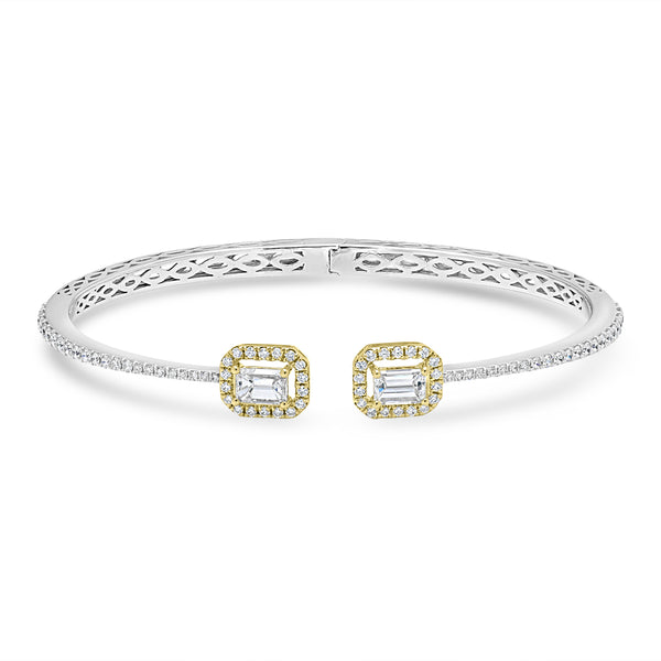 0.94tct Diamond Bangles with 0.84tct Diamond set in 14K White Gold