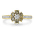 0.59tct Yellow Diamond Ring with 0.18tct Diamonds set in 14K Yellow Gold