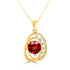 1.73ct Citrine Pendant with 1.73tct Diamonds set in 14K Yellow Gold