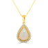 2.25ct Opal Pendant with 0.34tct Diamonds set in 14K Yellow Gold