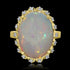 10.1ct Opal Ring with 0.15tct Diamonds set in 14K Yellow Gold