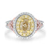 1.04ct Fancy Ring with 0.82tct Diamonds set in 14K Two Tone Gold