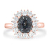 2.44ct Spinel Ring with 0.97tct Diamonds set in 14K Rose Gold
