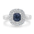 1.15ct Spinel Ring with 0.4tct Diamonds set in 14K White Gold
