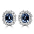 1.15tct Spinel Earring with 0.43tct Diamonds set in 14K White Gold