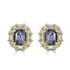1.09tct Spinel Earring with 0.4tct Diamonds set in 14K Yellow Gold