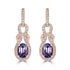 1.19tct Spinel Earring with 0.28tct Diamonds set in 14K Rose Gold