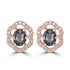 0.93tct Spinel Earring with 0.17tct Diamonds set in 14K Rose Gold