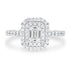 0.5ct Diamond Ring with 0.58tct Diamonds set in 950 Platinum