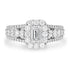 0.53ct Diamond Ring with 1.05tct Diamonds set in 18K White Gold