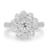 0.5ct Diamond Ring with 1.6tct Diamonds set in 18K White Gold