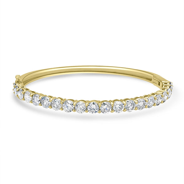 8.12tct Diamond Bangles with -tct - set in 14K Yellow Gold