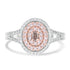 0.1ct Pink Diamond Rings with 0.46tct Diamond set in 14K Two Tone Gold