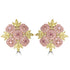 0.49tct Pink Diamond Earring with 1.76tct Diamonds set in 14K Two Tone Gold