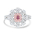 0.17ct Pink Diamond Rings with 0.79tct Diamond set in 14K Two Tone Gold