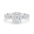 0.5ct Diamond Ring with 0.53tct Diamonds set in 950 Platinum