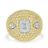 0.53ct Diamond Ring with 2.47tct Diamonds set in 18K Two Tone Gold