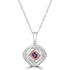 0.34ct Diaspore Pendant with 0.24tct Diamonds set in 18K Two Tone Gold