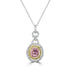 0.31ct Diaspore Pendant with 0.44tct Diamonds set in 18K Two Tone Gold