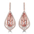 10.18tct Morganite Earring with 1.16tct Diamonds set in 18K Rose Gold